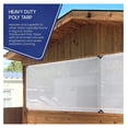 thumbnail image 4 of Tarps Now Translucent Tarp, (18' X 24') with Aluminium Grommets for Indoor and Outdoor - Waterproof Sheet Cover Heavy Duty Tarpaulin for Canopy Tent, Roof, Camping - Clear and White, 4 of 5