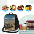 thumbnail image 4 of Easygdp Deserted Classic Car Landscape Lunch Box Large capacity Lunch Bag Leakproof Cooler Tote Bag Organizer with Adjustable Shoulder Strap, 4 of 7