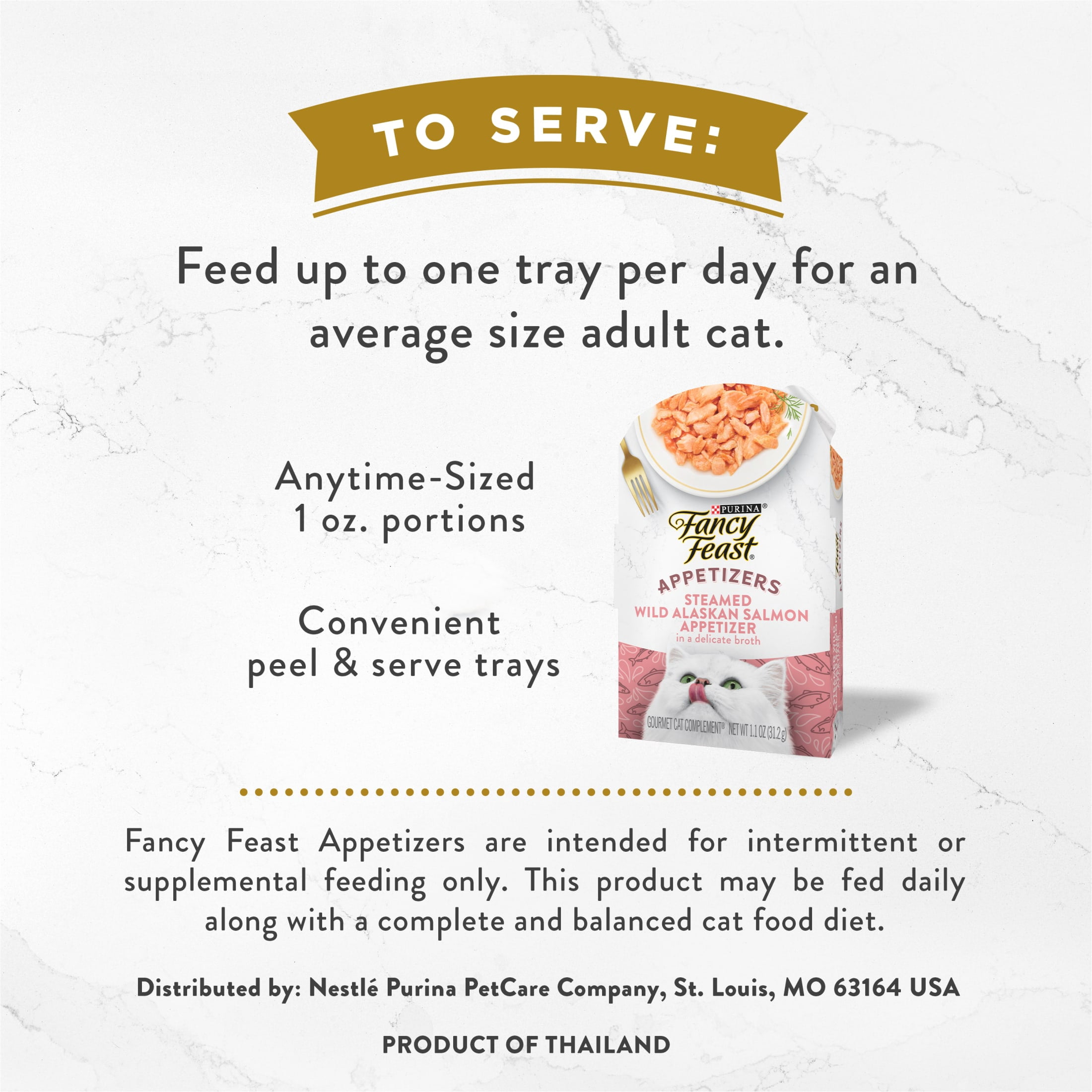 Purina Fancy Feast Appetizers Wet Cat Food, Steamed Alaskan Salmon, 1.1 oz Trays, 10 Pack