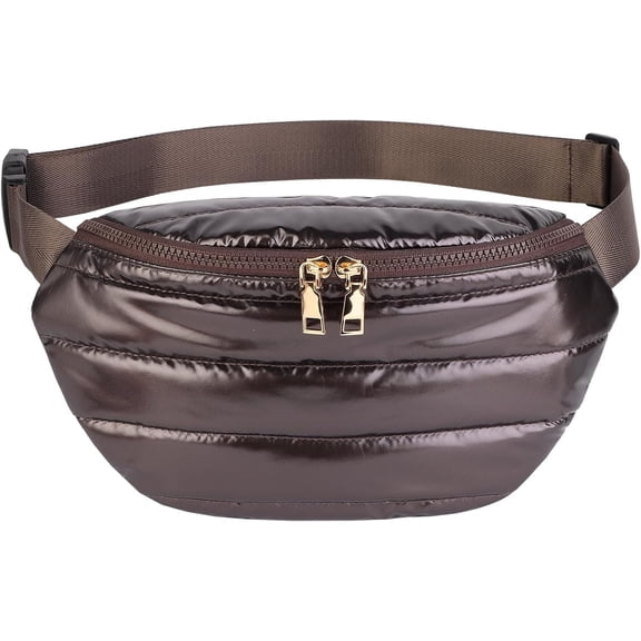 Fanny Packs for Women Fashion  Packs Quilted Puffer Belt Bag Puffy Crossbody Bags Sling Purse for Women Travel Running