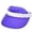 Purple, variant on Women Solid Color Transparent Visor Hat Wide Brim Hollow Top Pvc Plastic Cap Lightweight Waterproof Summer Visor Purple One Size