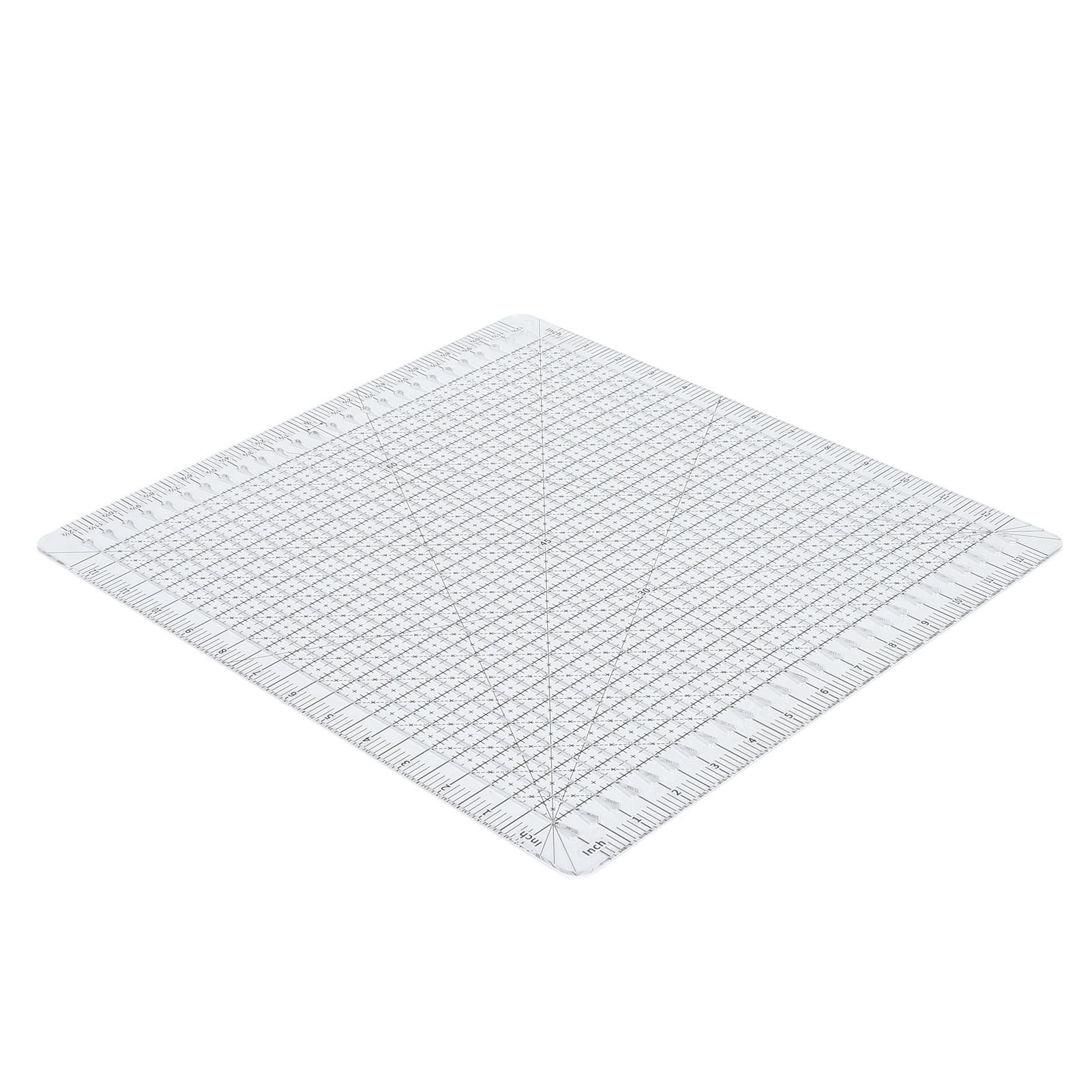 12" Quilting Ruler With Black Grid, Accurate Acrylic For Sewing  Craft Projects