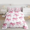 thumbnail image 2 of Castle Fairy Cartoon Bowtie Twin Comforter Sets,Bling Ribbon Bow Knot Bedding Set, 2 of 8