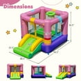 thumbnail image 3 of Gymax Inflatable Bounce House Bouncy Castle w/Slide & Basketball Rim Blower Excluded, 3 of 10