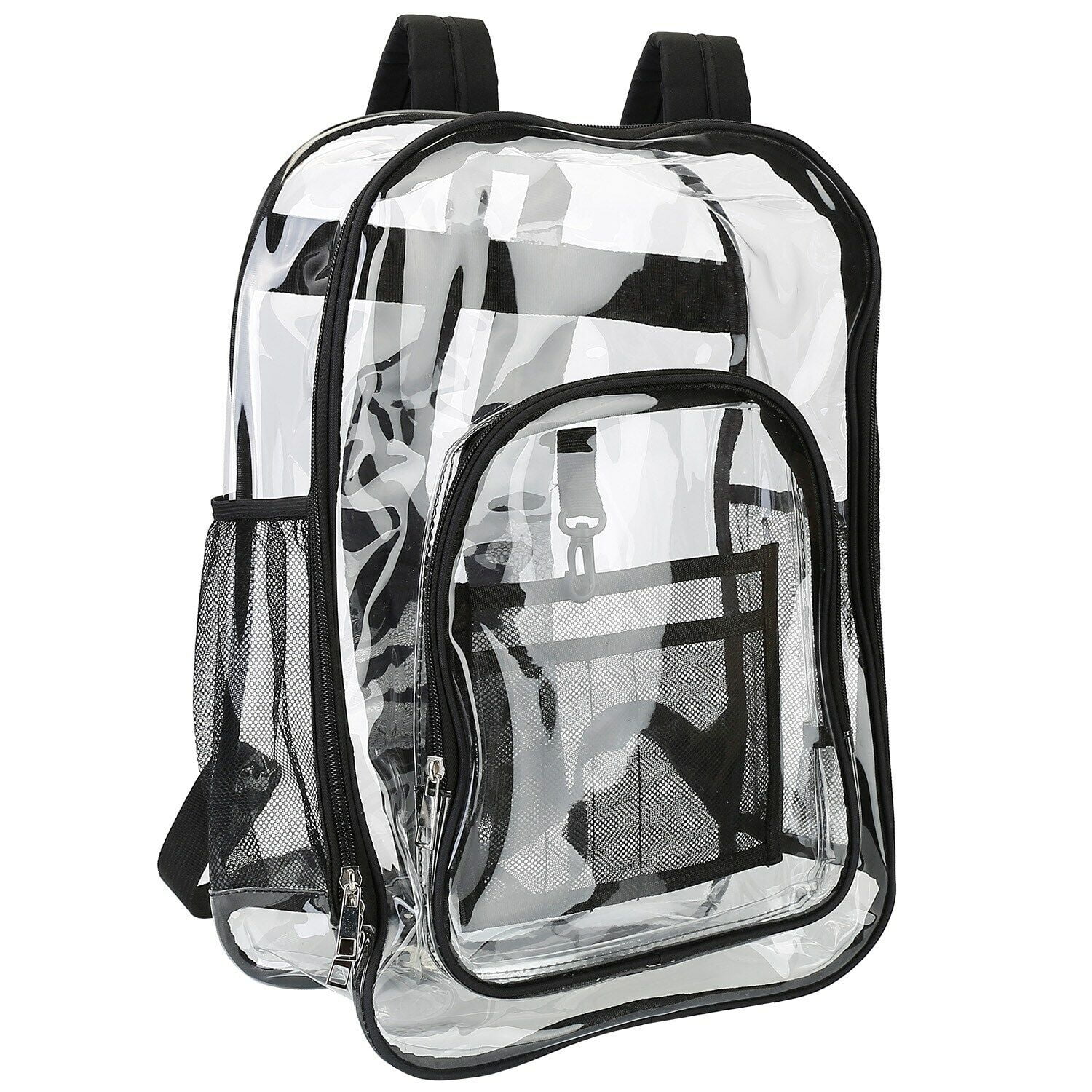 Clear Transparent School Backpack PVC Multi-pockets Backpack w ...