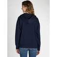 thumbnail image 5 of Time and Tru Women's and Women's Plus Zip Up Fleece Jacket with Hood, Sizes XS-4X, 5 of 5