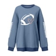 thumbnail image 2 of Game Day Football Sweatshirt Women Cute Graphic Long Sleeve Crewneck Pullover Top Casual Rugby T-Shirts Fan Shirts, 2 of 4