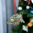 thumbnail image 6 of Lssam Hanging Mistletoe Decor with Berries Pine Cones, Christmas Kissing Ball Ornament for Doorway Home Tree, Elegant Festive Party Holiday Decoration, 6 of 6