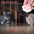 thumbnail image 5 of Puntero para gato, 7 en 1, ajustable, 5 patrones, mini linterna LED, llavero interactivo, juguete para gato LED, luz roja/púrpura/blanca recargable por USB, para herramienta de entrenamiento par, 5 of 5