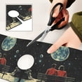 thumbnail image 6 of Yayeee Faucet Mat for Kitchen Sink 14.7" Diatomite Long Splash Guard Pad, Red Sitting on The Moon, 6 of 7