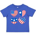 thumbnail image 3 of Inktastic Fourth of July American Flag Hearts Boys or Girls Toddler T-Shirt, 3 of 5