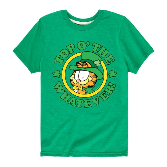 Garfield - Top O The Whatever - Toddler And Youth Short Sleeve Graphic T-Shirt