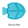 thumbnail image 2 of Assiette à Succion Divisée en Silicone pour Bébés, Assiettes Portables pour Tout-Petits, 2 of 5