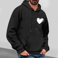thumbnail image 2 of hotojiny Valentine's Day Sweatshirt Hoodies for Men Casual Cute Heart Printed Shirt Fashion Long Sleeve Pullover, 2 of 5