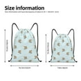 thumbnail image 4 of Drawstring Backpack - Skiing Capybaras Splash Proof Small Drawstring Gym Bag for Women Men, Cinch Sports String Bag Backpack for Travel Swimming Beach, 4 of 8