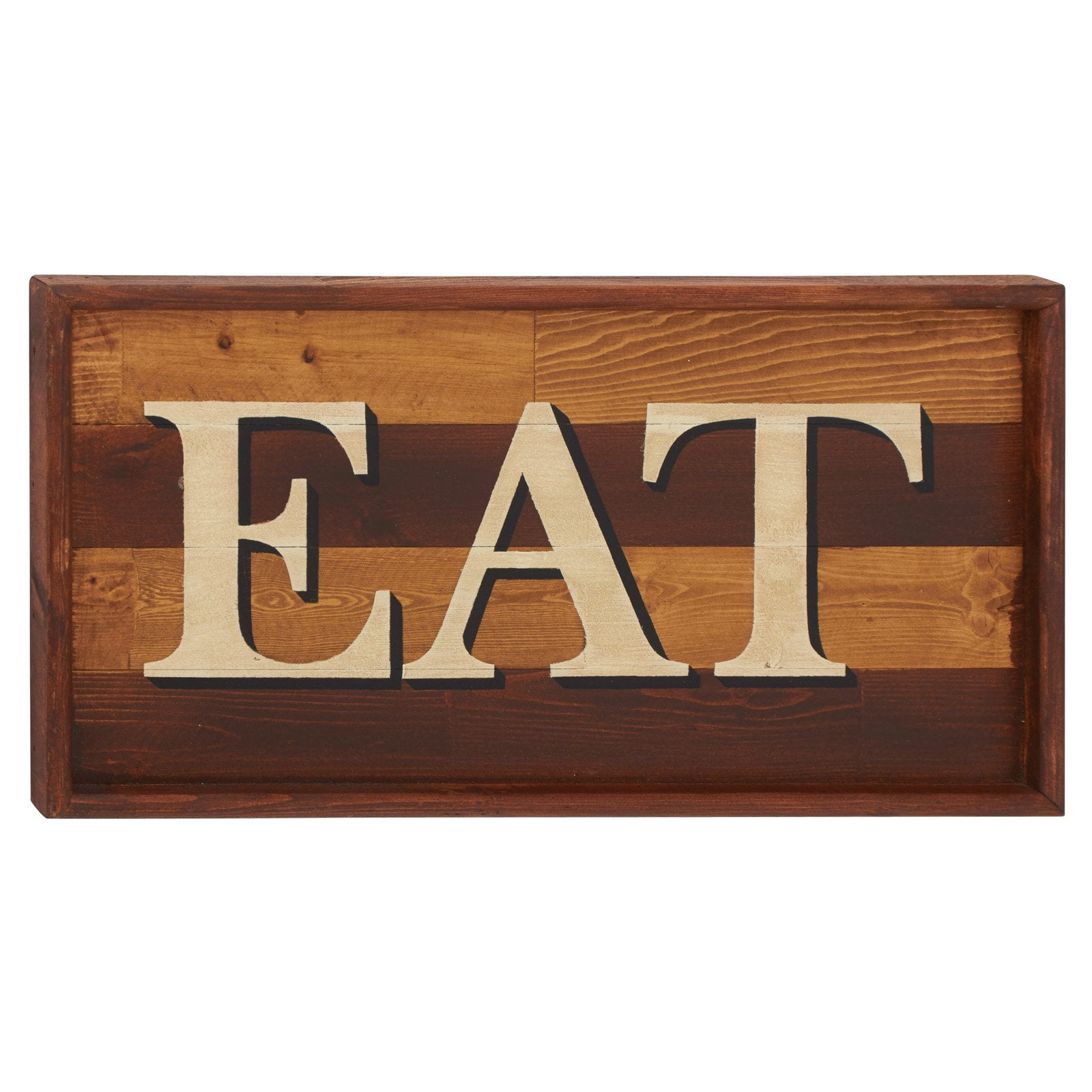 Decmode Wooden Eat Sign Wall Decor Com