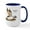 White/Navy Inside, variant on CafePress - Bufflehead Duck Large Mug - 15 oz Ceramic Large White Novelty Mug