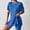 Blue, variant on MAIHAN Womens Two Piece Outfits Summer Vacation Outfits for Women Shirt Tops Shorts Clothes Sets Trendy 2 Piece Summer Shorts Set Casual Two-Piece Outfit