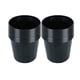 thumbnail image 2 of Macetas negras de plástico en pack de 20 con orificios de drenaje - macetas reutilizables para interiores y exteriores para el inicio de suculentas, cactus, hierbas y semillas, 2 of 7