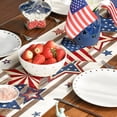 thumbnail image 2 of Sm:)e Stars 4th of July Table Runner, Wooden Patriotic Decor Durable and Stylish Independence Day Party and Family Gathering Supply 13 x 72 Inch, 2 of 7