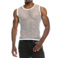 thumbnail image 1 of Blouse Haut de Chemise en Mesh pour Homme Été Décontractée avec Pull-Over Musclé, 1 of 3