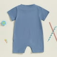 thumbnail image 6 of JUMESG Baby Clothes Boy Summer Baby-Boys Short Sleeve Romper Summer Bodysuits 0 3 6 9 12 18 24 Months,Blue 12-18 Months, 6 of 9