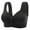 Black, variant on ZHENHONG High Support Bras for Women Adjustable Strap Full Coverage Up Bras Comfortable No Underwire Wireless Bras Wireless Bras for Women