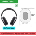 thumbnail image 2 of Replacement Memory Foam & Mesh Fabric Ear Cushion Pads Cover for Apple AirPods Max Headphone ONLY (, 2 of 8