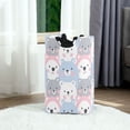 thumbnail image 2 of Cartoon Bears in Different Colors Laundry Basket with Handles Foldable Laundry Hamper Freestanding Washing Bin 50L, 2 of 7