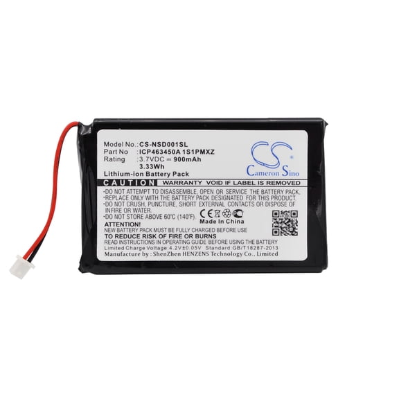 900mAh INSGINIA ICP463450A 1S1PMXZ Battery for NS-HD01A
