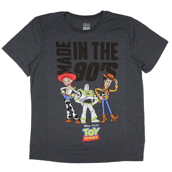 Disney Mens Toy Story Shirt, Graphic Group Toy Story T-shirt Heather Grey - XL