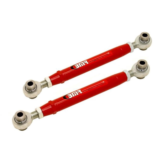 BMR Suspension TR004H Rear Adjustable Rod Ends Toe Rods for 2010-2015 5th Generation Camaro, Black Hammertone