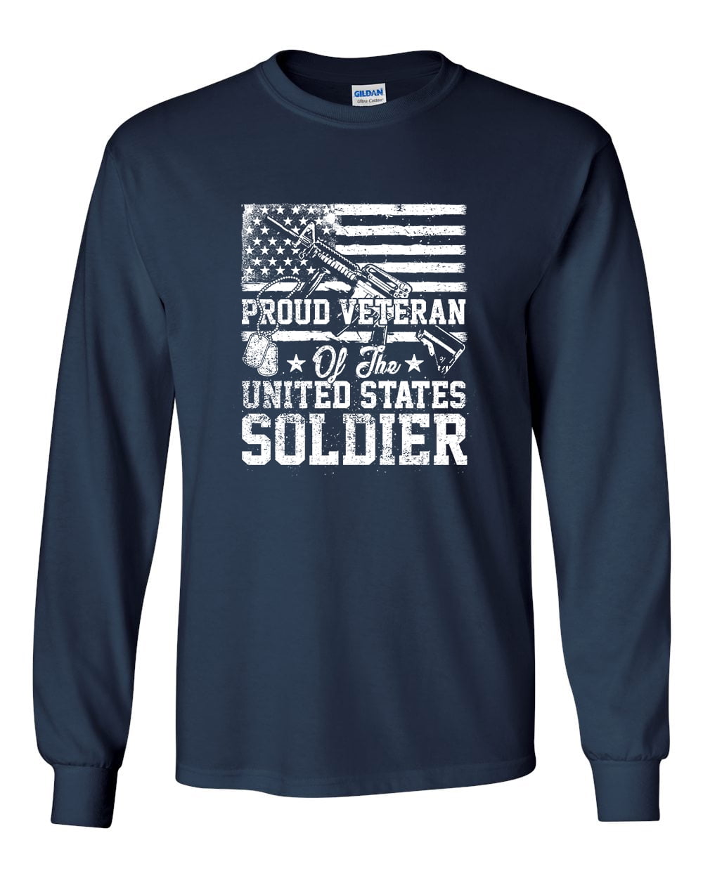 U.S Military Proud Veteran of the United States Soldier Unisex Long Sleeve - Bild 20 von 26