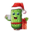 thumbnail image 2 of Adornos navideños, adornos navideños, regalos navideños. Colgante decorativo de acrílico multifuncional para árbol de Navidad. Lindo mini colgante navideño de pepino. Productos colgantes., 2 of 2