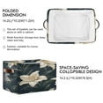 thumbnail image 3 of Square Storage Basket 14.2*10.2*8.3 Inch One Sizex2 Shelf Basket Open Home Storage Bins Bedroom Storage Basket Closet Storage Stylish Decor Pretty Lovely Lilies, 3 of 9