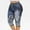 Dark Blue, variant on TIANEK Womens Skinny Jeans Fashion Cropped High Waist Jeans for Women Floral Printed Denim Pencil Taper Trousers Slim Fit Tummy Control Jeans for Women 2023