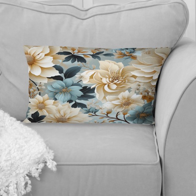 Designart "Beachy Blue Hydrangea Calm I" Floral Throw Pillow - Traditional Pillow For Couch - Insert And Pillows Covers For Living Room Decor