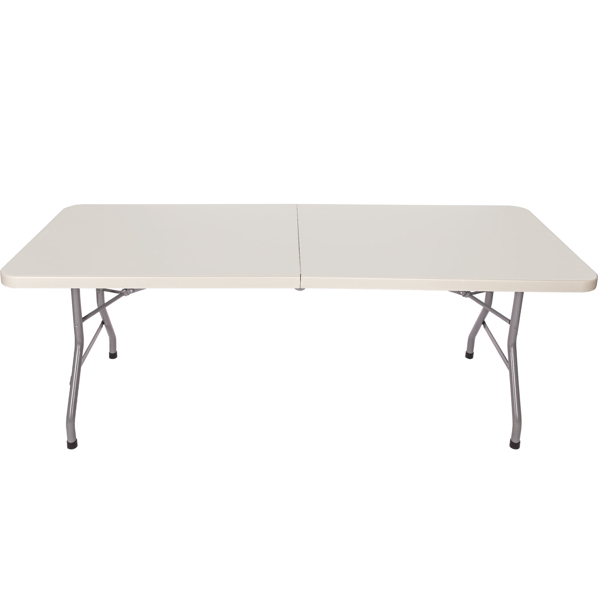 Hampden Furnishings Baldwin Collection Fold-In-Half Table 30" x 72" Plastic/Steel, Grey