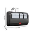 thumbnail image 3 of MesaSe Home Essentials Garage Door Opener Remote Universal  Replacement For 3-Button Remote With Visor Clip Black, 3 of 7