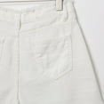 thumbnail image 6 of HOWPAY Womens Jean Shorts Baggy Wide Leg High Waisted Distressed Denim Pants With Pockets Stretchy Loose Fit Summer Casual Comfy Y2K Shorts White L, 6 of 9