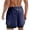 Navy, variant on Gym Shorts Men Summer Casual Elastic Waist Double Layer Breathable Athletic Workout Running Shorts with Pockets