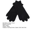 thumbnail image 7 of Opvise 1 Pair Women Men Autumn Winter Gloves Warm Windproof Full Finger Mittens Polar Fleece Anti slip Gloves Black Men, 7 of 7