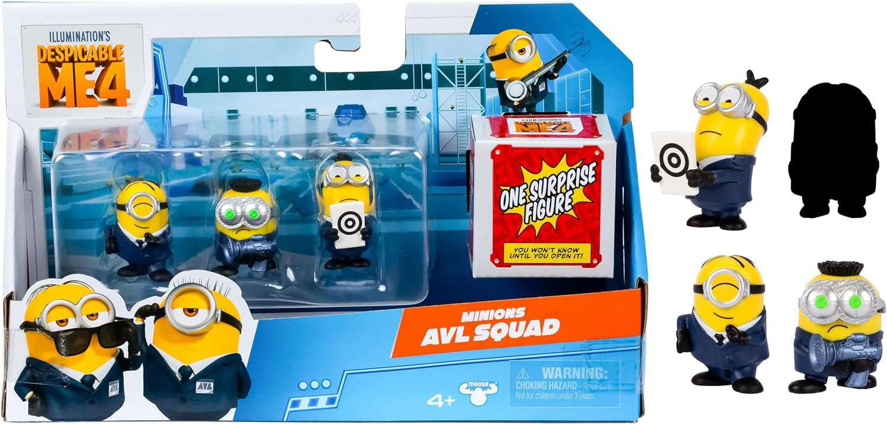Despicable Me 4 Minions AVL Squad Mini Figure 4 Pack