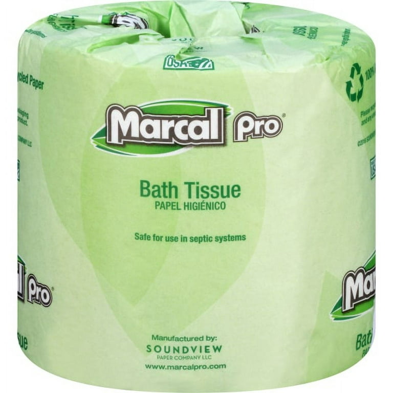 100% Recycled Bathroom Tissue, Septic Safe, 2-Ply, White, 240 Sheets/Roll, 48 Rolls/Carton 100% Recycled Bathroom Tissue, Septic Safe, 2-Ply, White, 240 Sheets/Roll, 48 Rolls/Carton