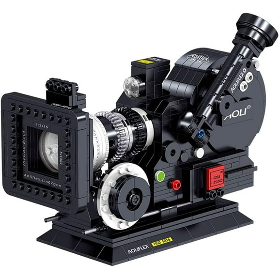 Building Blocks Camera, DIY STEM Toys, Building Construction Brick Set Best Gift for Adult, Teens, Collectible Model Old Style Retro Camera to Build 608pcs