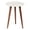 Walnut Brown, variant on Kate and Laurel Rumsen Round Side Table, 16 x 16 x 21, White and Walnut Brown, Modern Tripod End Table with Genuine Marble Tabletop