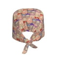 thumbnail image 2 of Kdxio Cute Lamas Pattern Turban Hat for Women Men Comfortable Adjustable Cleaning Working Cap with Sweatband, 2 of 8