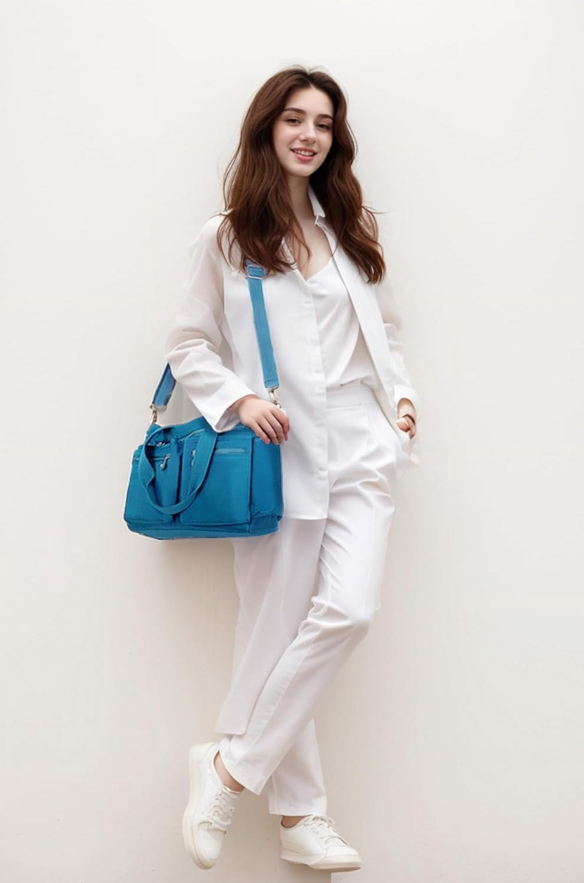 Tote Bag for Women Canvas Tote Bags Handbags for Women Crossbody Bag with Multiple Pockets