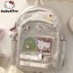thumbnail image 2 of Sanrio-Bolsos Kawaii Y2k para mujer, mochila de Hello Kitty, bolsos de lona para estudiantes, gran capacidad, bolsos de hombro originales, diseñador lindo Fivean unisex, 2 of 2