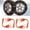 Orange#4, variant on XiYing Heavy Duty Tire Snow Chains, Non-Slip Cable Ties for Off-Road Vehicles, Traction for Snow Mud Rain, 10-Pack